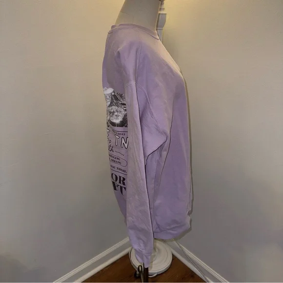 Comfort Colors Large Purple Taylor Swift Eras Tour Nashville Sweatshirt - Picture 3 of 6